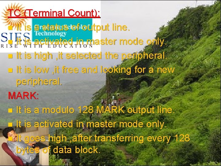 TC (Terminal Count): n It is a status of output line. n It is
