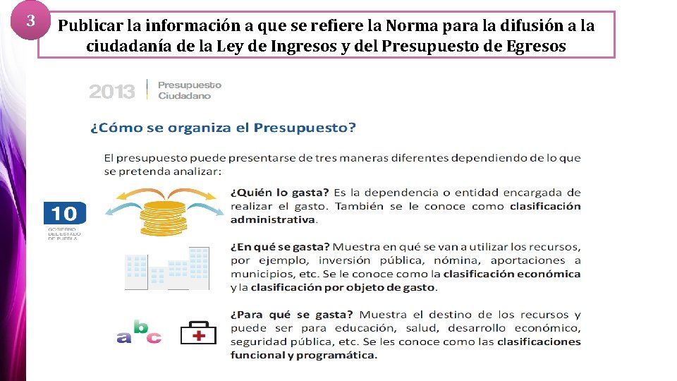 3 Publicar la información a que se refiere la Norma para la difusión a