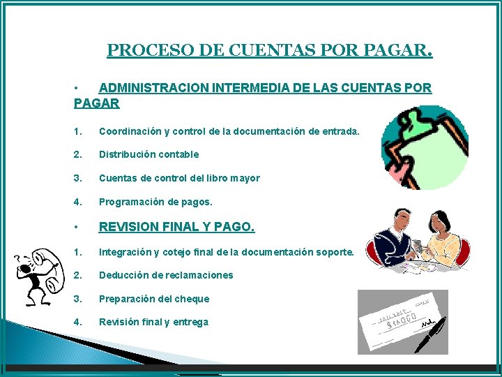 PROCESO DE CUENTAS POR PAGAR. • ADMINISTRACION INTERMEDIA DE LAS CUENTAS POR PAGAR 1. PROCESO DE CUENTAS POR PAGAR. • ADMINISTRACION INTERMEDIA DE LAS CUENTAS POR PAGAR 1.