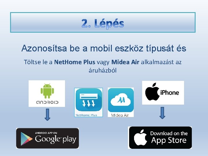 Azonosítsa be a mobil eszköz típusát és Töltse le a Net. Home Plus vagy