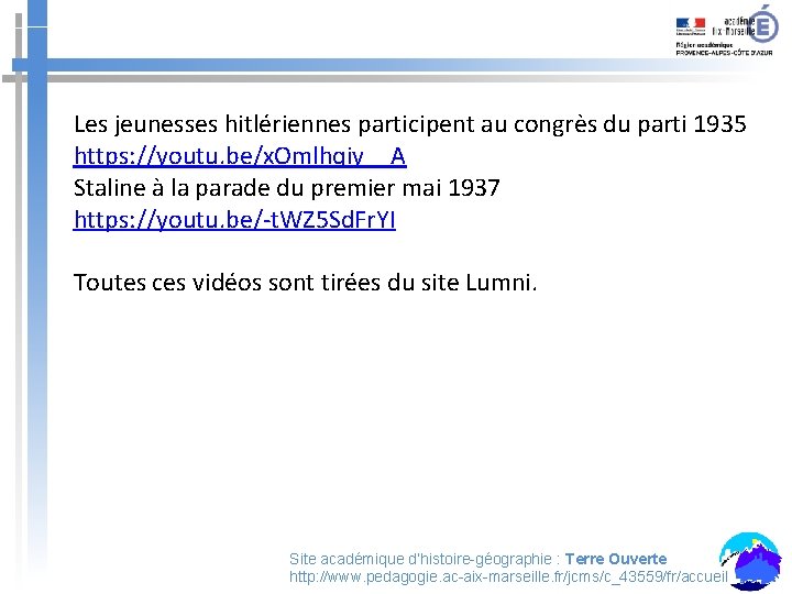 Les jeunesses hitlériennes participent au congrès du parti 1935 https: //youtu. be/x. Omlhqiy__A Staline