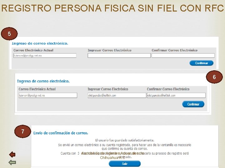 REGISTRO PERSONA FISICA SIN FIEL CON RFC 5 6 7 Asociación de Agentes Aduanales