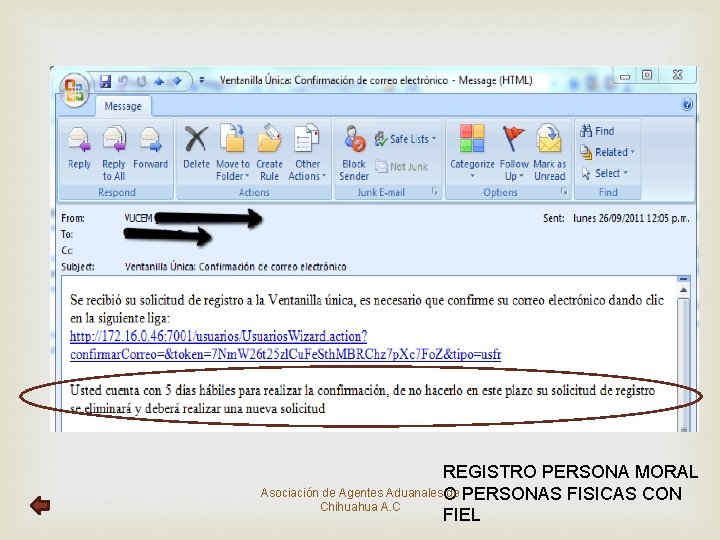 REGISTRO PERSONA MORAL Asociación de Agentes Aduanales. O de PERSONAS FISICAS CON Chihuahua A.