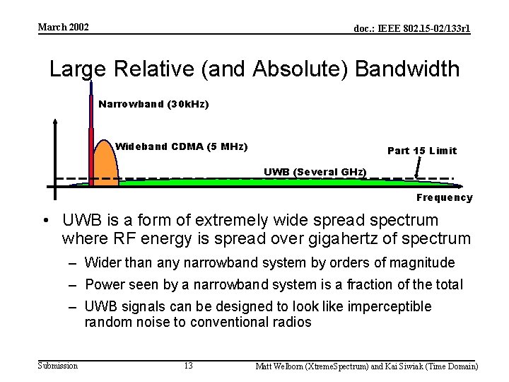 March 2002 doc. : IEEE 802. 15 -02/133 r 1 Large Relative (and Absolute)