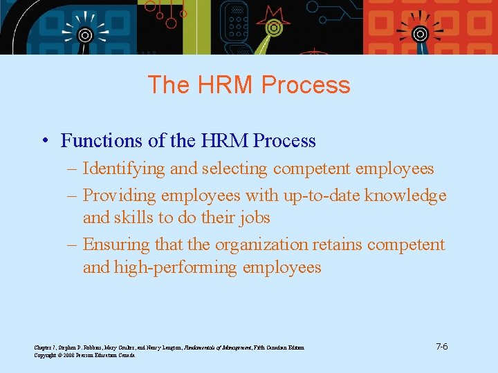 The HRM Process • Functions of the HRM Process – Identifying and selecting competent The HRM Process • Functions of the HRM Process – Identifying and selecting competent