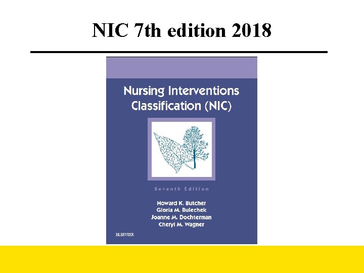 NIC 7 th edition 2018 