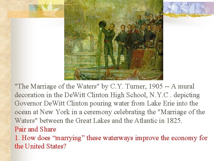 "The Marriage of the Waters" by C. Y. Turner, 1905 -- A mural decoration