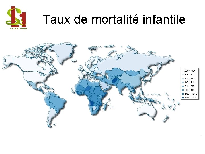 Taux de mortalité infantile 