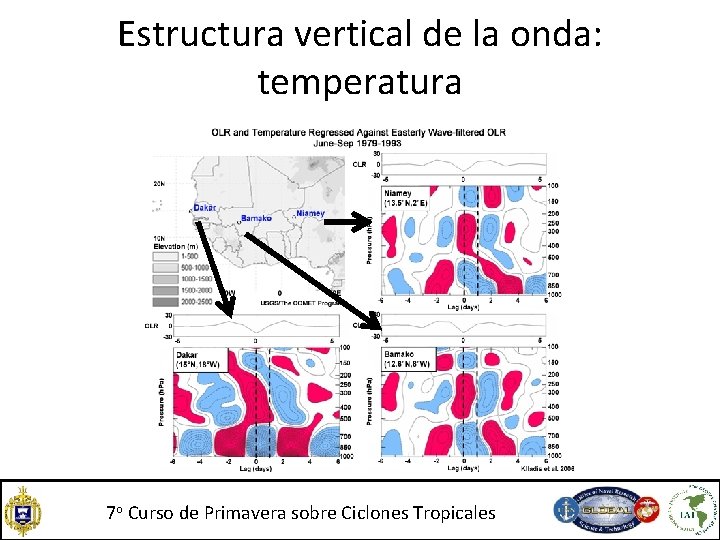 Estructura vertical de la onda: temperatura 7 o Curso de Primavera sobre Ciclones Tropicales Estructura vertical de la onda: temperatura 7 o Curso de Primavera sobre Ciclones Tropicales