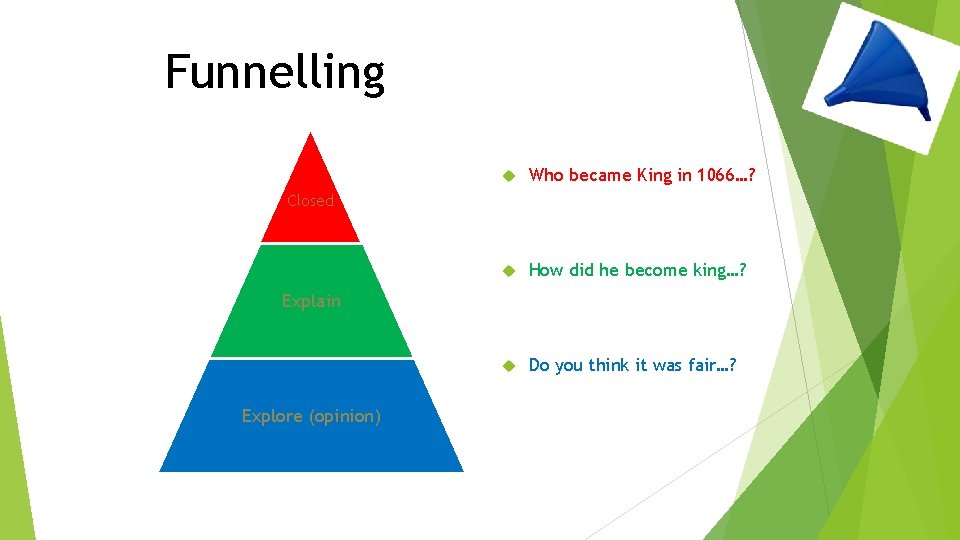Funnelling Who became King in 1066…? Closed How did he become king…? Do you