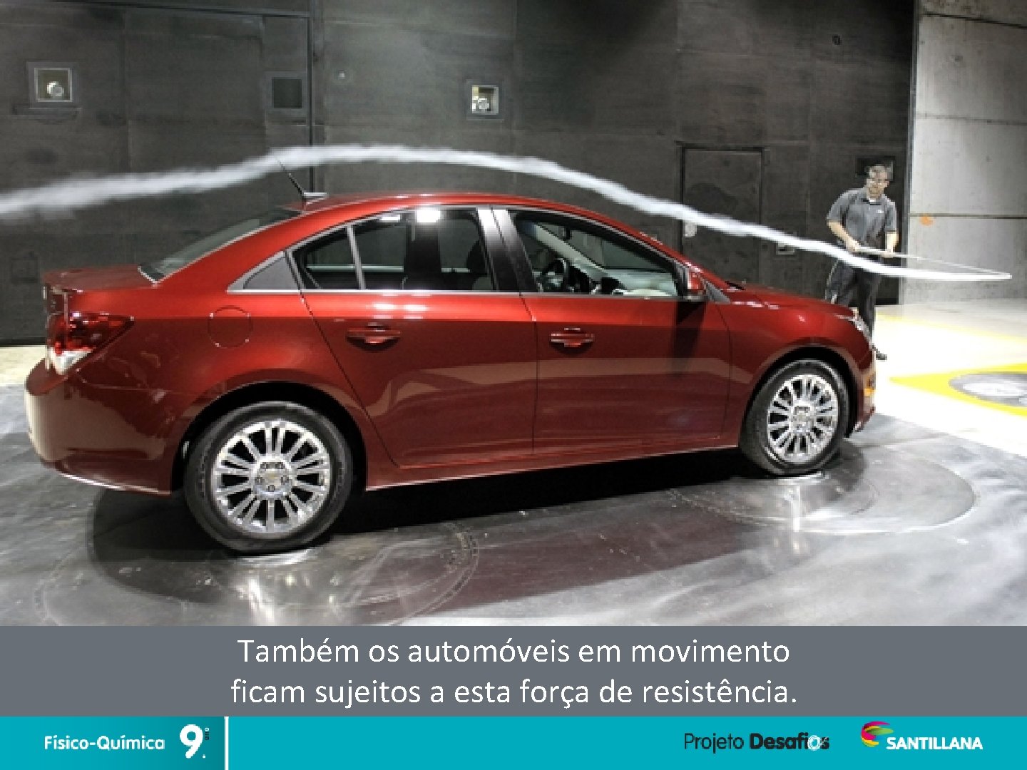 Também os automóveis em movimento ficam sujeitos a esta força de resistência. 