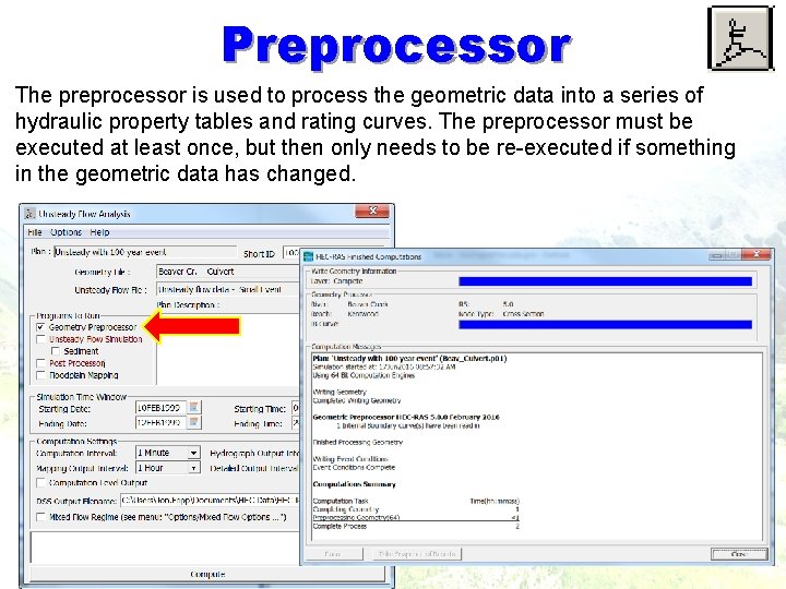 Preprocessor The preprocessor is used to process the geometric data into a series of Preprocessor The preprocessor is used to process the geometric data into a series of