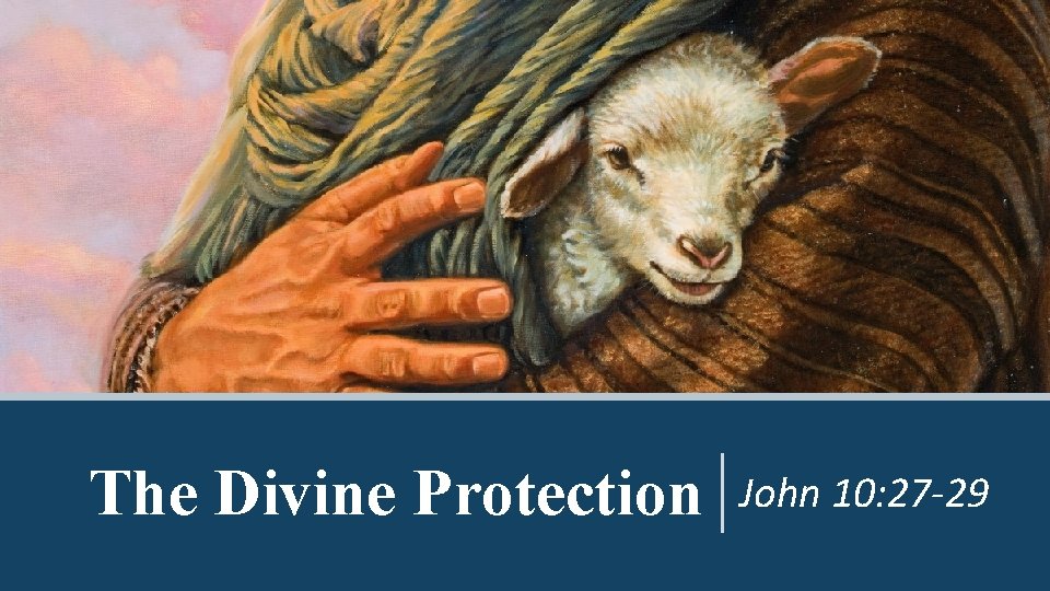 The Divine Protection John 10: 27 -29 The Divine Protection John 10: 27 -29