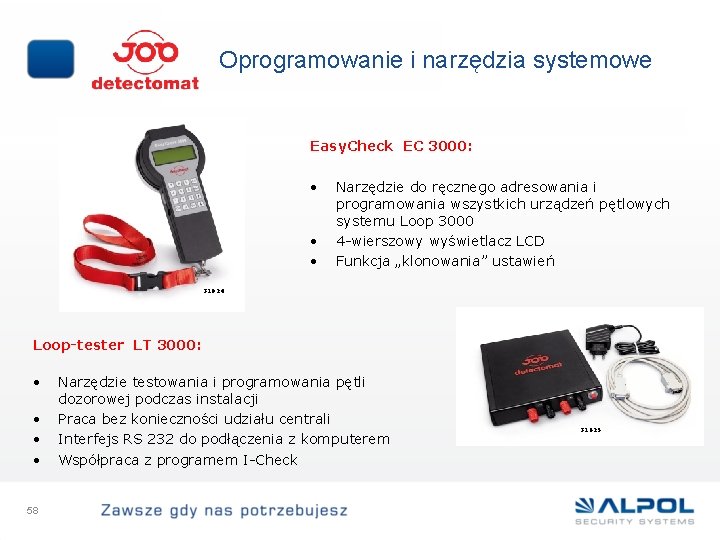 Oprogramowanie i narzędzia systemowe Easy. Check EC 3000: • • • Narzędzie do ręcznego