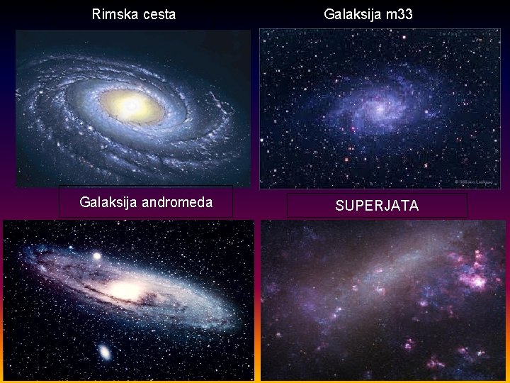 Rimska cesta Galaksija andromeda Galaksija m 33 SUPERJATA 