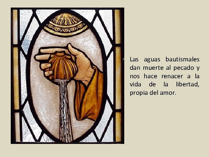 Las aguas bautismales dan muerte al pecado y nos hace renacer a la vida