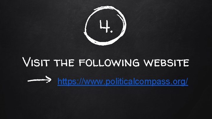 4. Visit the following website https: //www. politicalcompass. org/ 