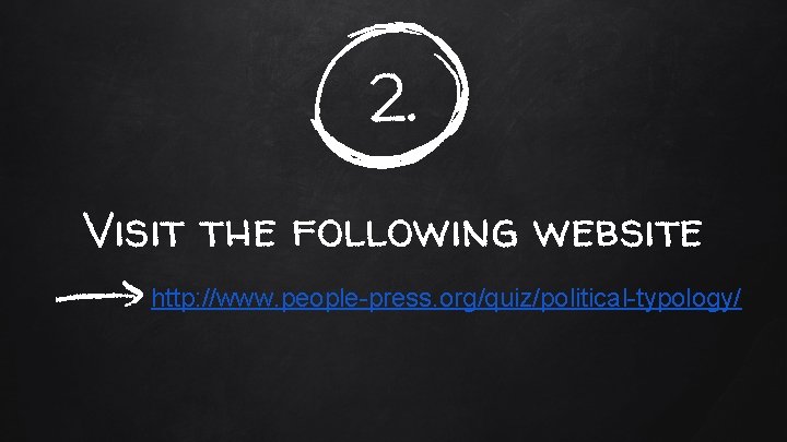 2. Visit the following website http: //www. people-press. org/quiz/political-typology/ 
