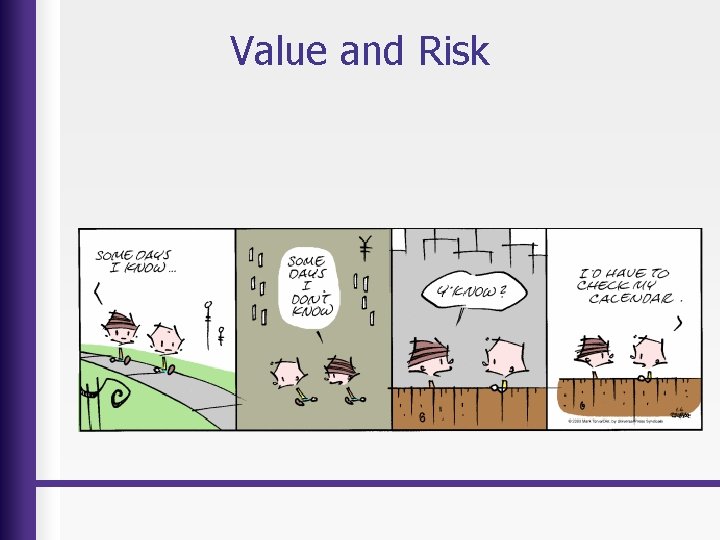 Value and Risk 