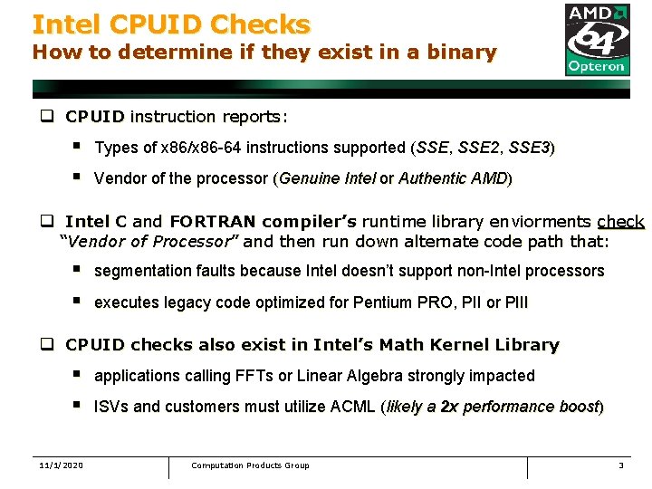 Intel CPUID Checks How to determine if they exist in a binary q CPUID