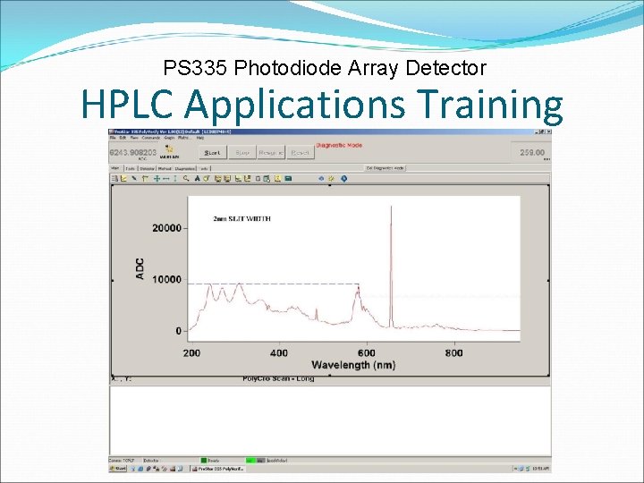 PS 335 Photodiode Array Detector HPLC Applications Training CONFIDENTIAL 