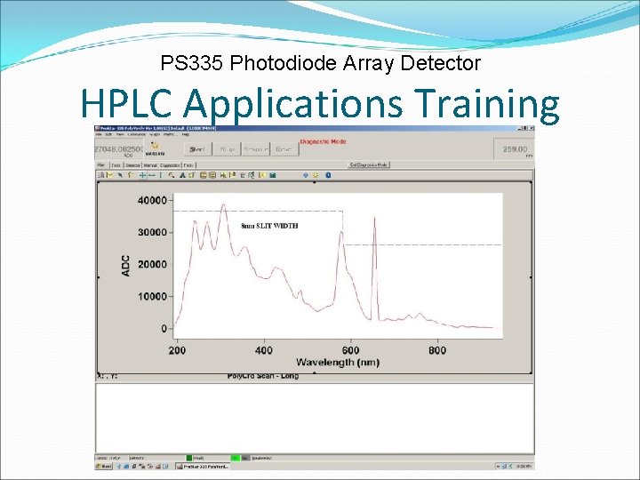 PS 335 Photodiode Array Detector HPLC Applications Training CONFIDENTIAL 