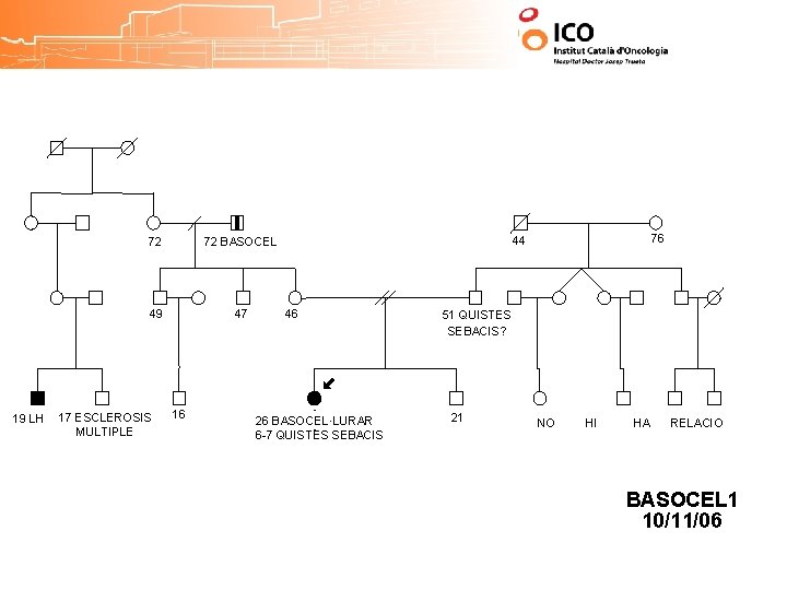 19 LH 72 72 BASOCEL 49 47 17 ESCLEROSIS MULTIPLE 16 76 44 46