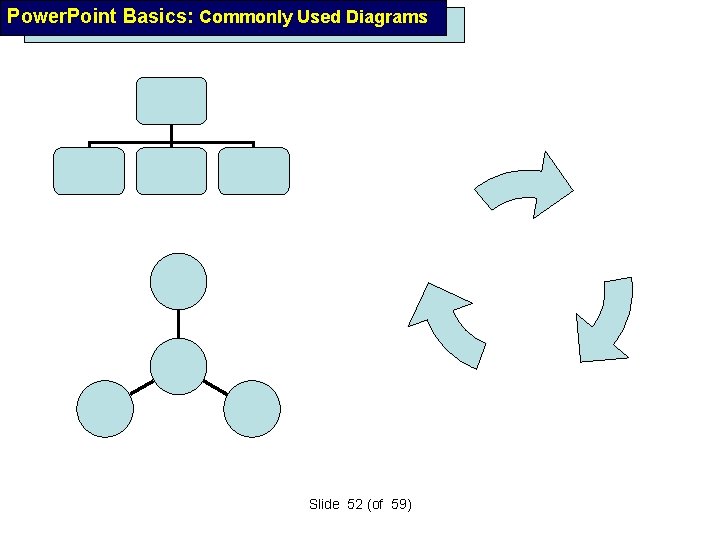 Power. Point Basics: Commonly Used Diagrams Slide 52 (of 59) 