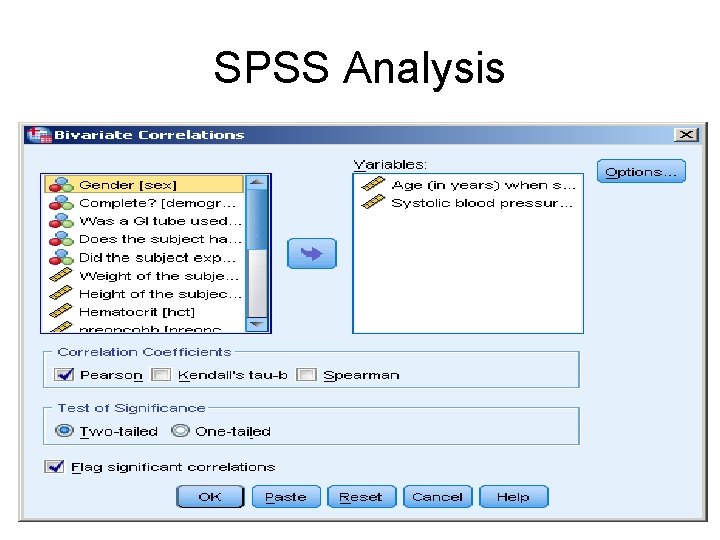 SPSS Analysis 