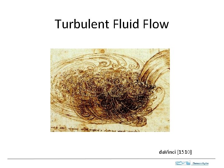 Turbulent Fluid Flow da. Vinci [1510] 