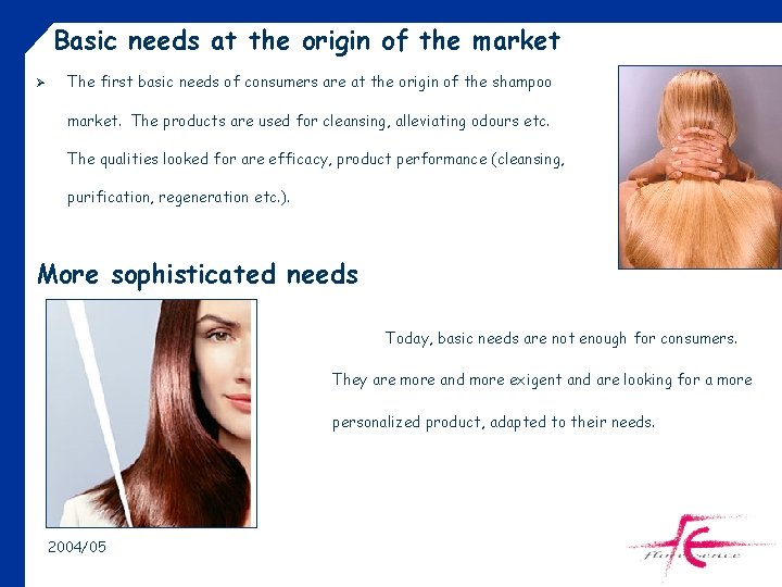 Basic needs at the origin of the market Ø The first basic needs of