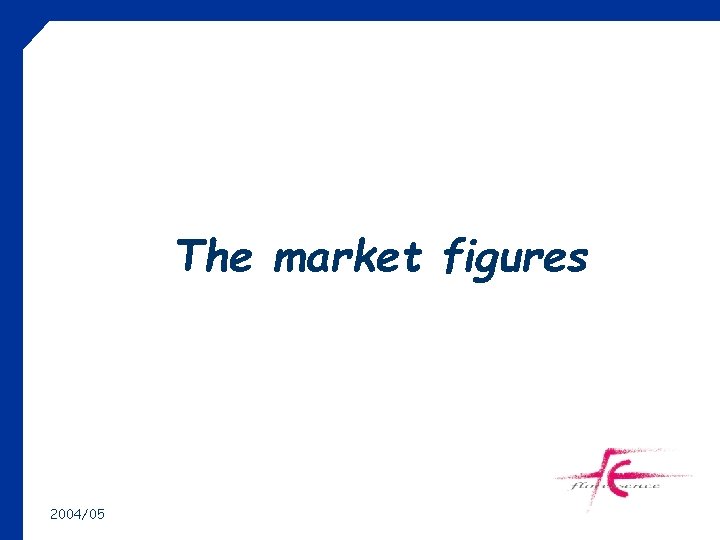 The market figures 2004/05 