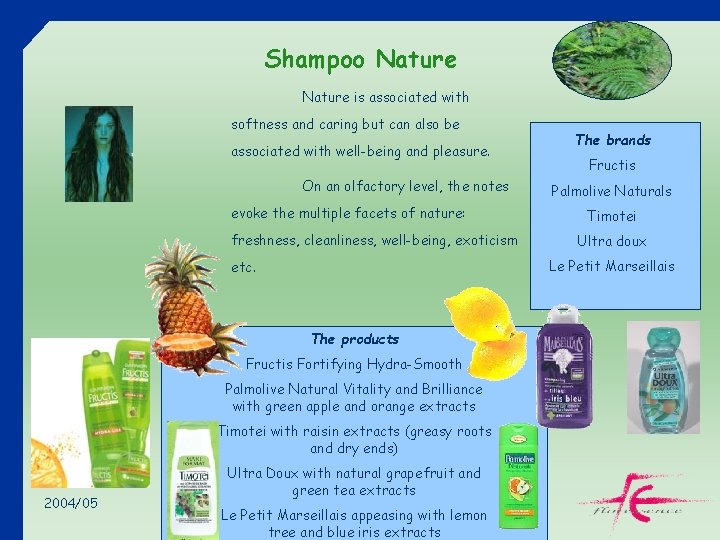 Shampoo Nature is associated with softness and caring but can also be associated with