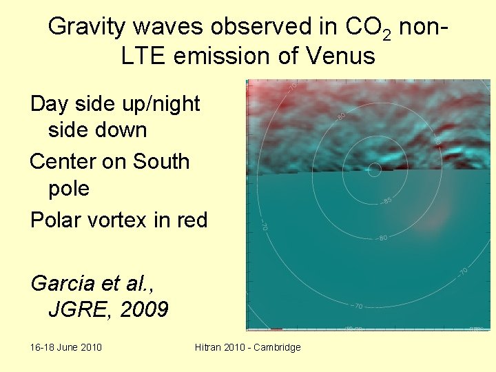 Gravity waves observed in CO 2 non. LTE emission of Venus Day side up/night