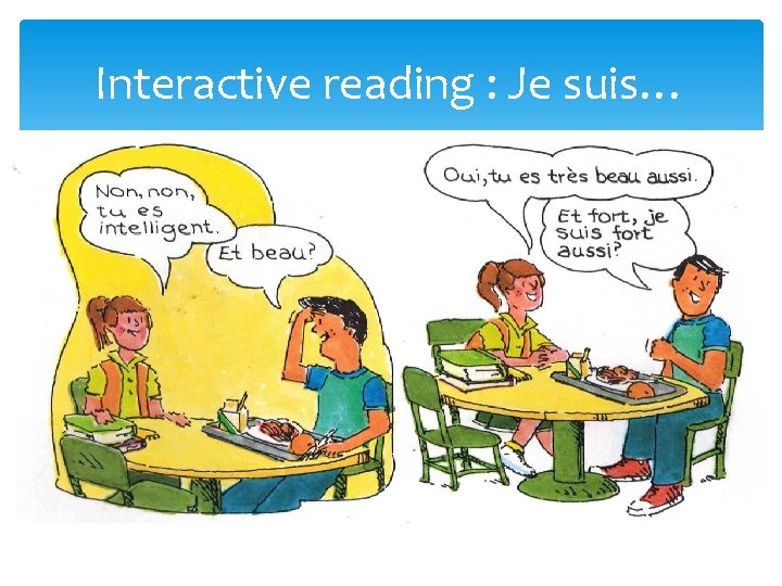 Interactive reading : Je suis… Interactive reading : Je suis…