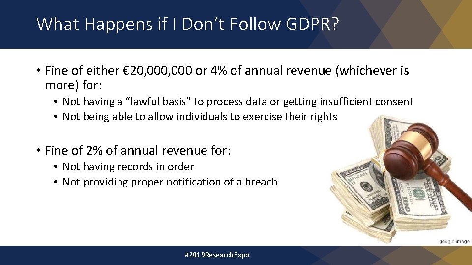 What Happens if I Don’t Follow GDPR? • Fine of either € 20, 000