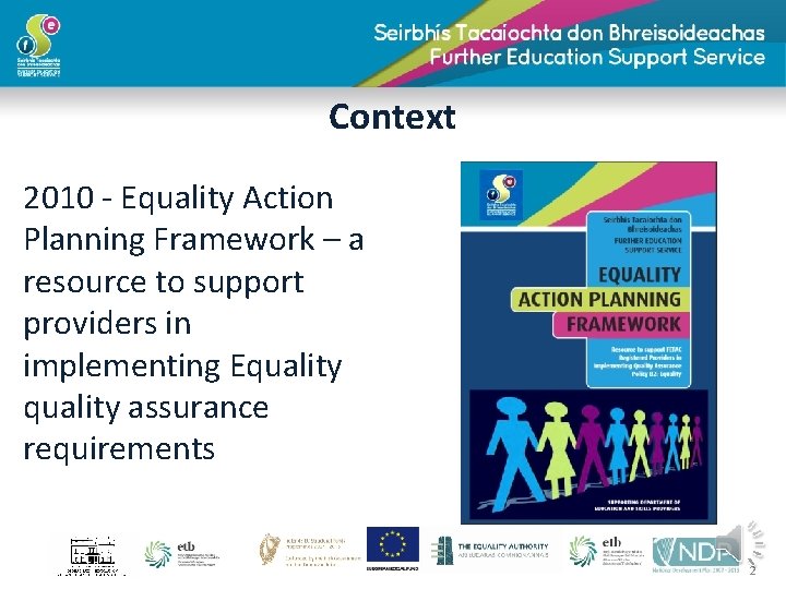 Context 2010 - Equality Action Planning Framework – a resource to support providers in