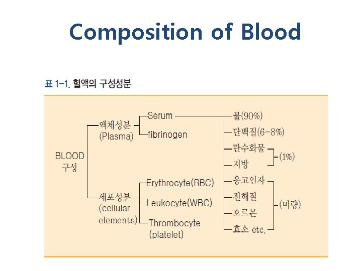 Composition of Blood 