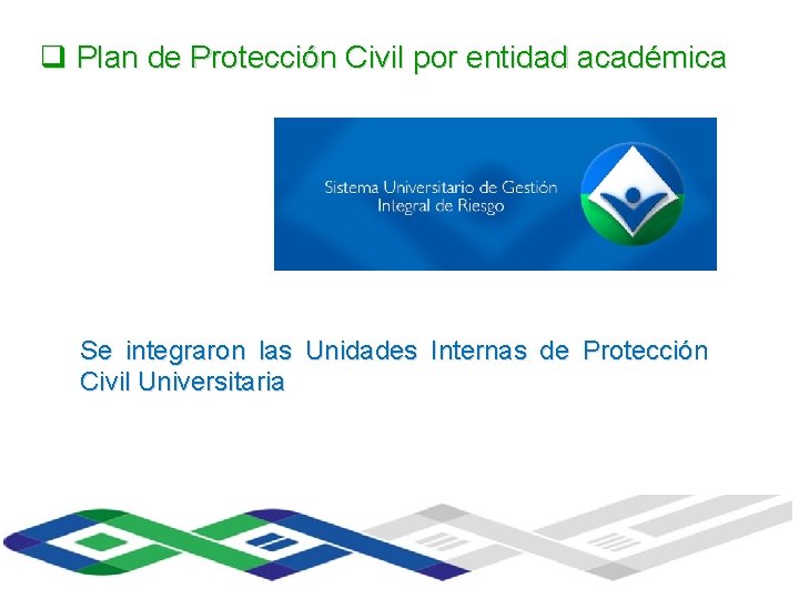 q Plan de Protección Civil por entidad académica Universidad Veracruzana Instituto de Ingeniería Se