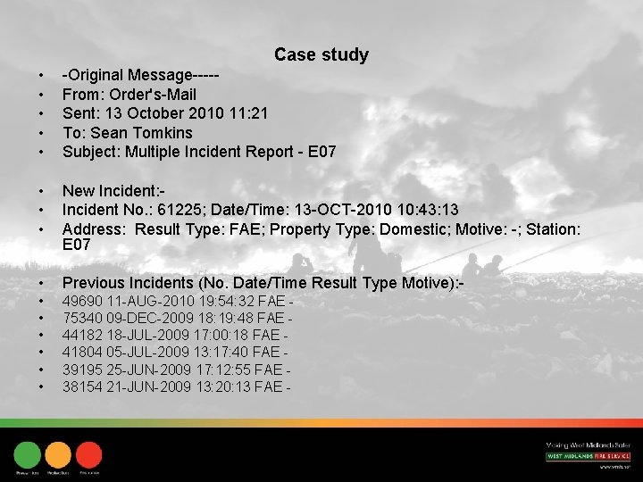 Case study • • • -Original Message----From: Order's-Mail Sent: 13 October 2010 11: 21
