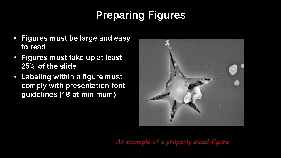 Preparing Figures • Figures must be large and easy to read • Figures must