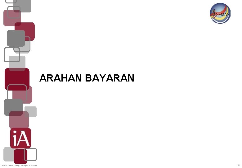 ARAHAN BAYARAN © 2015 The i. A Group - All Rights Reserved 28 