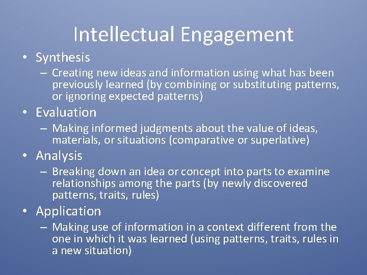 Student Engagement As presented by John Antonetti November