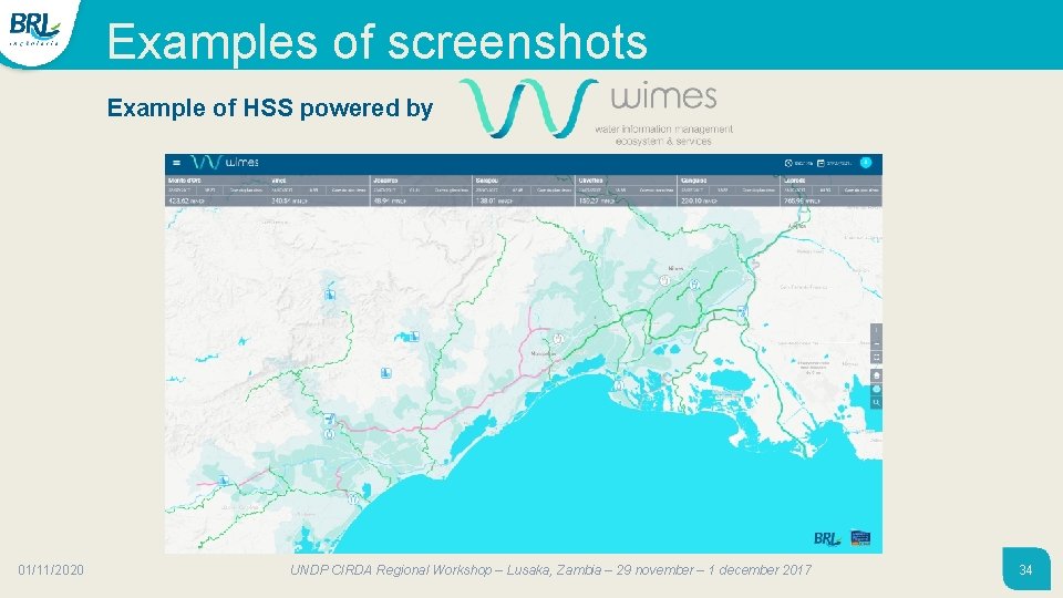 Examples of screenshots Example of HSS powered by 01/11/2020 UNDP CIRDA Regional Workshop – Examples of screenshots Example of HSS powered by 01/11/2020 UNDP CIRDA Regional Workshop –