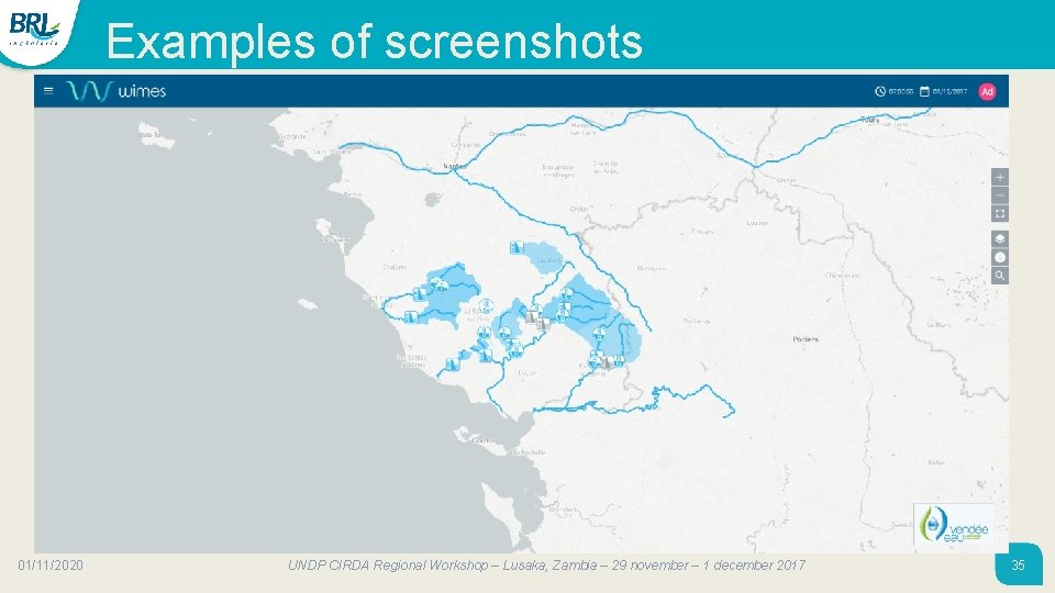 Examples of screenshots 01/11/2020 UNDP CIRDA Regional Workshop – Lusaka, Zambia – 29 november Examples of screenshots 01/11/2020 UNDP CIRDA Regional Workshop – Lusaka, Zambia – 29 november