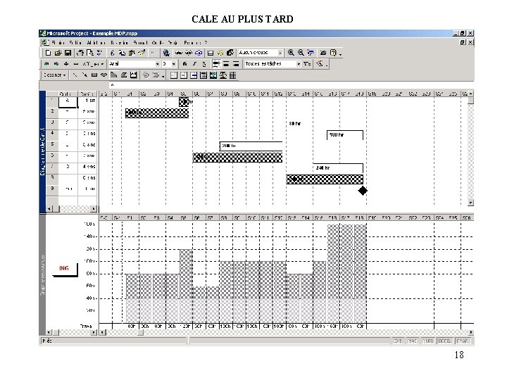 CALE AU PLUS TARD 18 