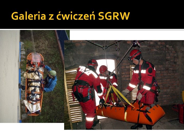 Galeria z ćwiczeń SGRW Galeria z ćwiczeń SGRW