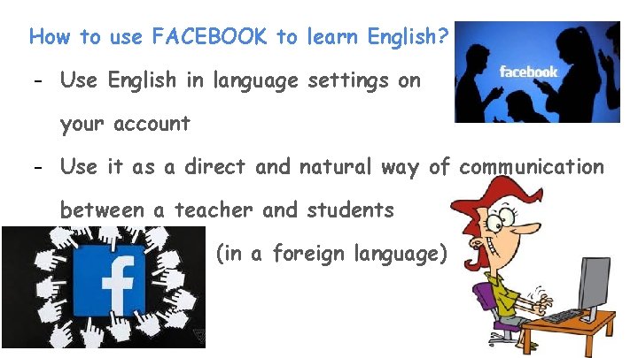 How to use FACEBOOK to learn English? - Use English in language settings on