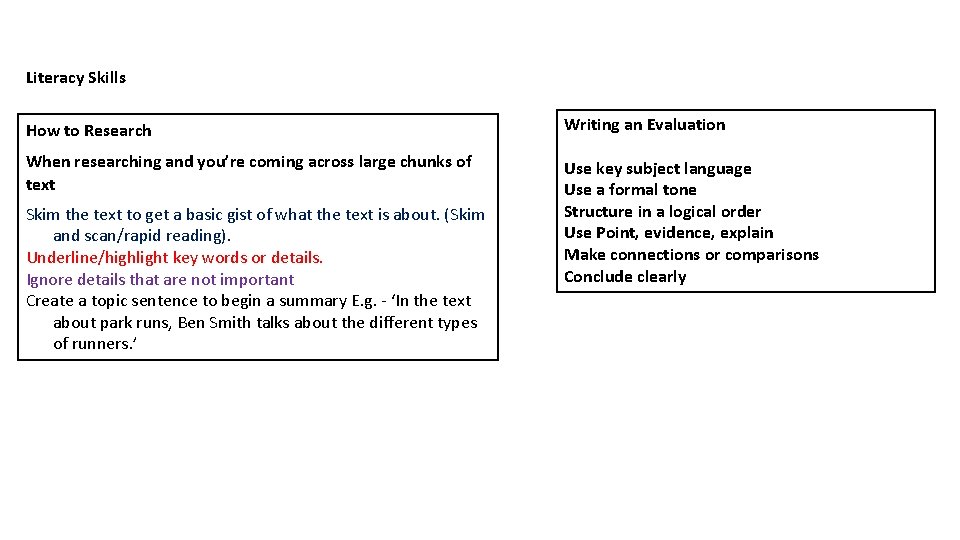 Literacy Skills How to Research Writing an Evaluation When researching and you’re coming across