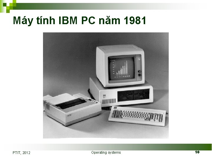 Máy tính IBM PC năm 1981 PTIT, 2012 Operating systems 10 